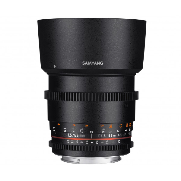SAMYANG 13085T1.5C T1.5 VDSLR UMC II Objektiv für Anschluss Canon (85mm)-37