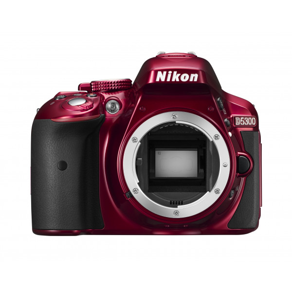 Nikon D5300 SLR-Digitalkamera (24,2 Megapixel, 8,1 cm (3,2 Zoll) LCD-Display, Full HD, HDMI, WiFi, GPS, AF-System mit 39 Messfeldern) nur Gehäuse rot-33
