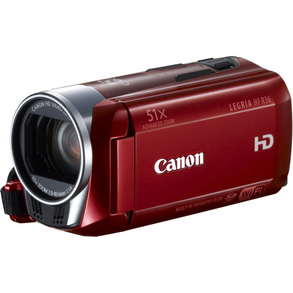 Canon LEGRIA HF R36 Full-HD Camcorder (HD-CMOS Sensor, 7,6 cm (3 Zoll) Touch-LCD, 32-fach opt. Zoom, 8GB Flashspeicher + SDXC-Kartenslot, WiFi, Intelligent IS) rot-37
