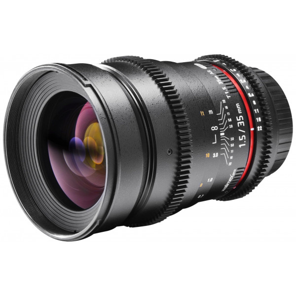 Walimex Pro 35mm 1:1,5 VCSC Foto und Videoobjektiv (Filtergewinde 77mm) fürmicro Four Thirds Objektivbajonett schwarz-35
