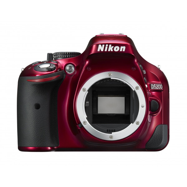 Nikon D5200 SLR-Digitalkamera (24,1 Megapixel, 7,6 cm (3 Zoll) TFT-Display, Full HD, HDMI) nur Gehäuse rot-36