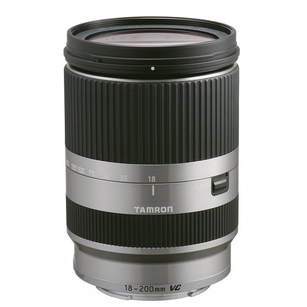 Tamron 18-200 mm F/3.5-6.3 Di III VC Objektiv für Canon EOS-M Bajonettanschluss silber-32