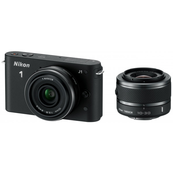 Nikon 1 J1 Systemkamera (10 Megapixel, 7,5 cm (3 Zoll) Display) schwarz inkl. 1 NIKKOR VR 10-30 mm und 10 mm Pancake Objektive-33