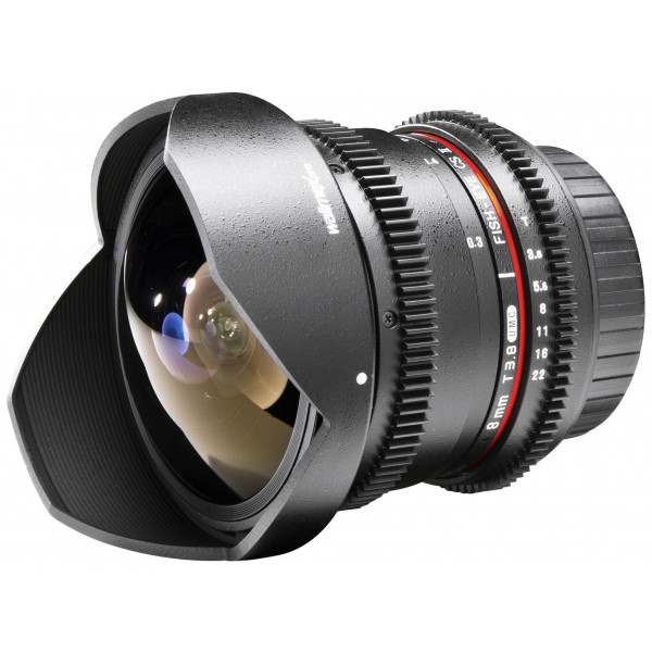 Walimex Pro 8 mm 1:3,8 VCSC Fish-Eye II Objektiv Foto/Video für Fuji X Objektivbajonett (abnehmbare Gegenlichtblende, IF, Zahnkranz, stufenlose Blende/Fokus) schwarz-35