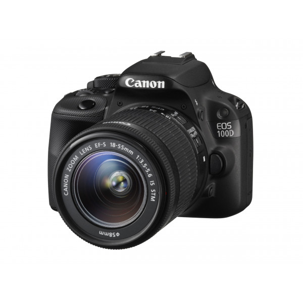 Canon EOS 100D SLR-Digitalkamera (18 Megapixel, 7,6 cm (3 Zoll) Touchscreen, Full HD, Live-View) Kit inkl. EF-S 18-55mm 1:3,5-5,6 IS STM-312