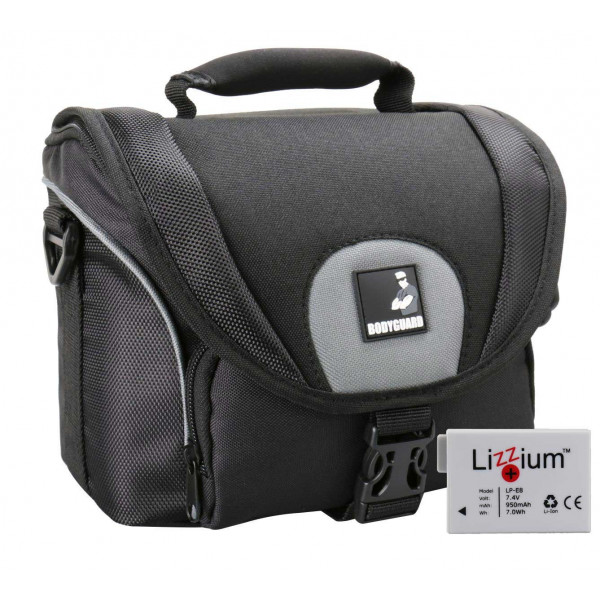 EOS Bundle Tasche für CANON EOS 550D 600D 650D 700D +Qualitäts Ersatzakku LP-E8 Fototasche-38