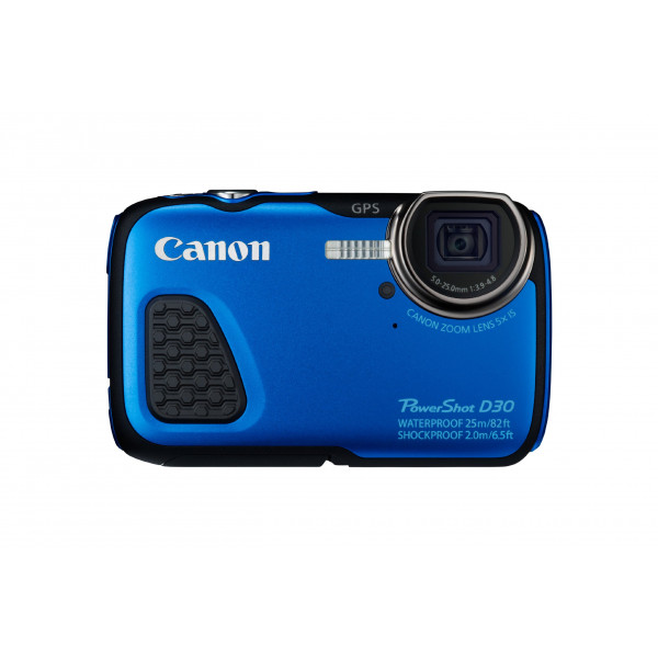 Canon PowerShot D30 Digitalkamera (12,1 Megapixel, 5-fach opt. Zoom, 7,5 cm (3 Zoll) LCD-Display, Full HD, GPS, wasserdicht bis 25m) blau-313