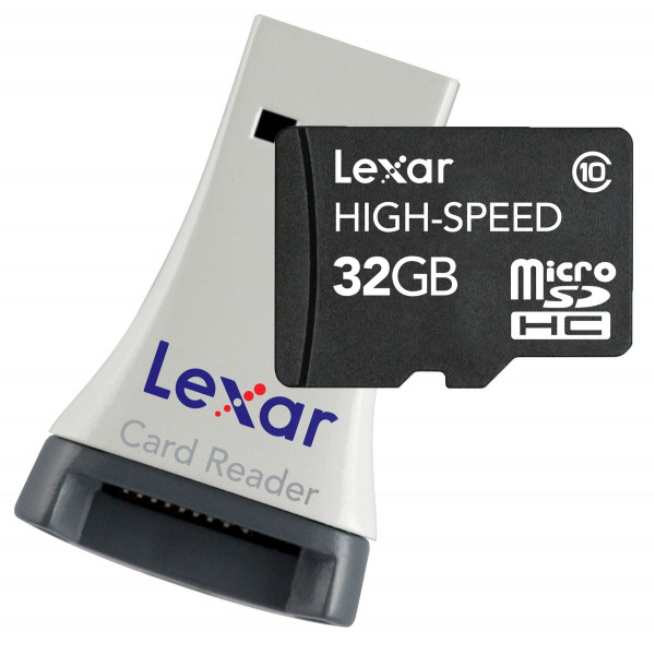 Lexar MicroSDHC CL10 32GB Speicherkarte inkl. MicroSDHC-USB-Adapter-34