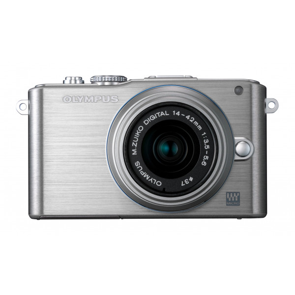 Olympus PEN EPL3 Systemkamera 12 Megapixel, 7,6 cm 3 Zoll Display,
bildstabilisiert silber
