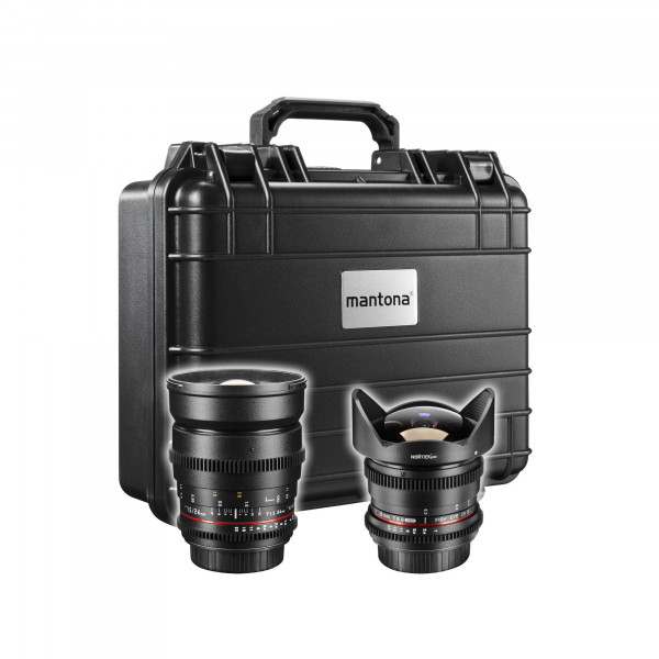 Walimex Pro Video Objektiv Creative Set VDSLR für Canon EOS (inkl. Objektiv 24mm, 8mm Fish-Eye Objektiv und Schutz koffer) schwarz-34