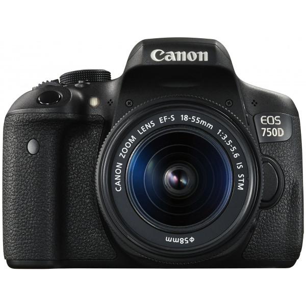 Canon EOS 750D SLR-Digitalkamera (24 Megapixel, APS-C CMOS-Sensor, WiFi, NFC, Full-HD) Kit inkl. 2x Objektive EF-S 18-55mm 1:3,5-5,6 IS STM und EF-S 55-250 1:4-5,6 IS STM schwarz-311