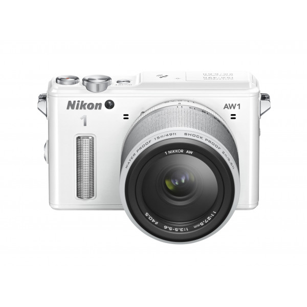 Nikon 1 AW1 Systemkamera (14,2 Megapixel, 7,6 cm (3 Zoll) TFT-Display, Full HD, HDMI, wasserdicht) Kit inkl. 11-27,5mm Objektiv weiß-312
