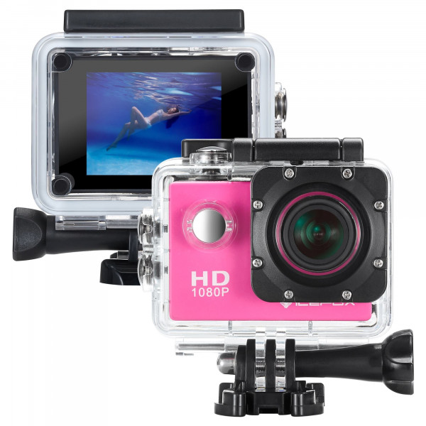 icefox® FHD Unterwasser-Action-Kamera, 12MP, 1080P, wasserdichte HD-Kamera mit 170° Weitwinkel, 1,5 Zoll-Display, 900mAh Batterie und Zubehör-Kitt für zum Tauchen, zumFahrrad fahren, zum Motorrad fahren und zum Schwimmen-38