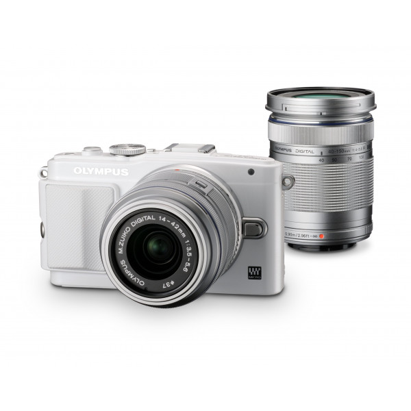 Olympus Pen E-PL6 Systemkamera (16 Megapixel, 7,6 cm (3 Zoll) Touchscreen, bildstabilisiert) Kit inkl. 14-42 mm und 40-150 mm Objektiv weiß-31