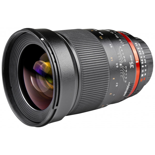 Walimex Pro 35mm 1:1,4 CSC-Objektiv (Filtergewinde 77mm, Gegenlichtblende, IF, AS-Linsen) für Nikon 1 Objektivbajonett schwarz-39