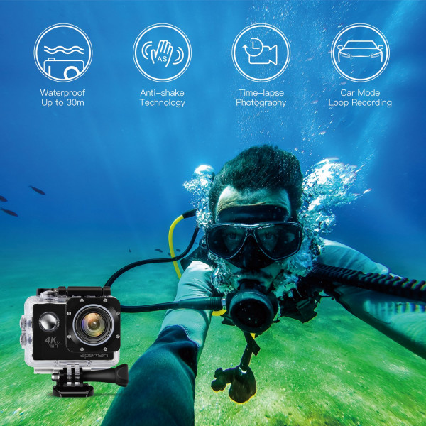 Apeman action kamera wifi sports cam 4k camera 20mp top