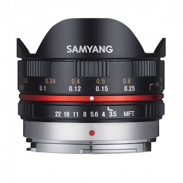 Samyang 7.5mm F3.5 UMC Fish-eye MFT für Micro Four Third, Schwarz-37