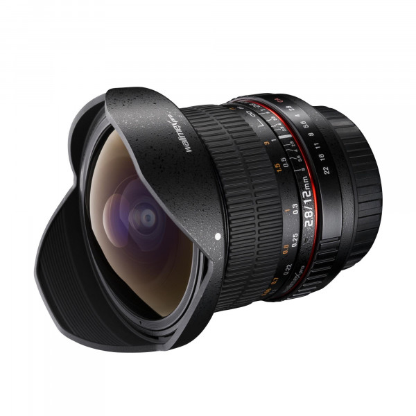 Walimex Pro 12mm f/2,8 Fish-Eye Objektiv DSLR (AE Chip für Datenübertragung) für Nikon F Bajonett schwarz-37