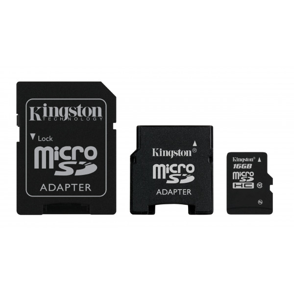 Kingston micro Secure Digital High Capacity (SDHC) Card 16GB Speicherkarte (Retailverpackung) mit Adapter-31