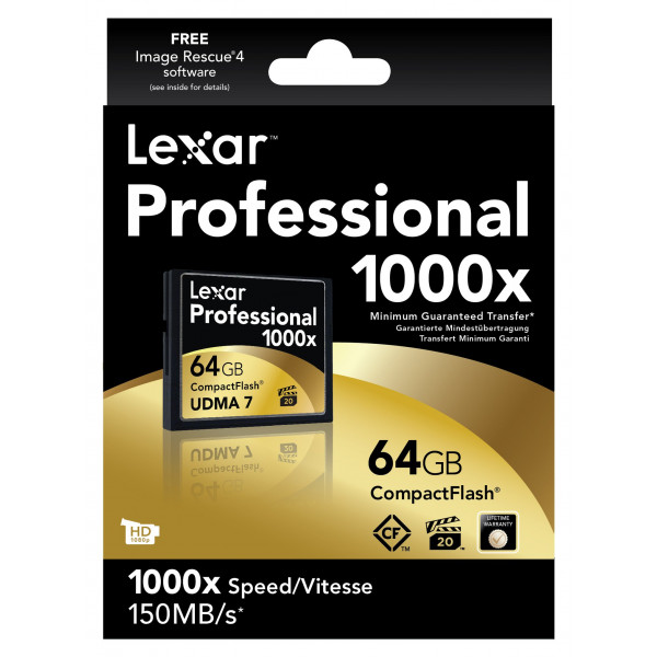 Lexar Professional Thin Box 64GB CompactFlash Speicherkarte 1000x-32