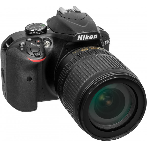 Nikon Kamera AF-S DX Nikkor 18-105 mm 1:3,5-5,6G ED VR D3400 Gehäuse schwarz-37