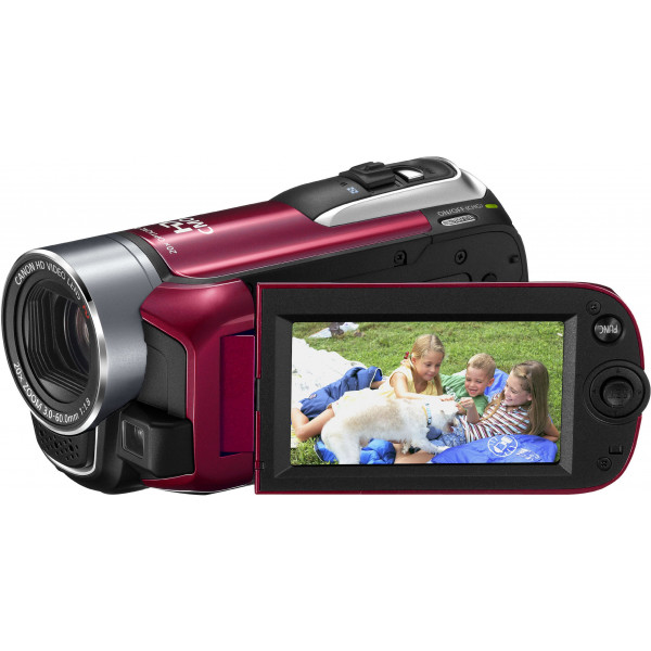 Canon LEGRIA HF R16 AVCHD-Camcorder (Dual-Flash-Memory, 20-fach opt. Zoom, 6,7 cm (2,7 Zoll) Display) rot-34
