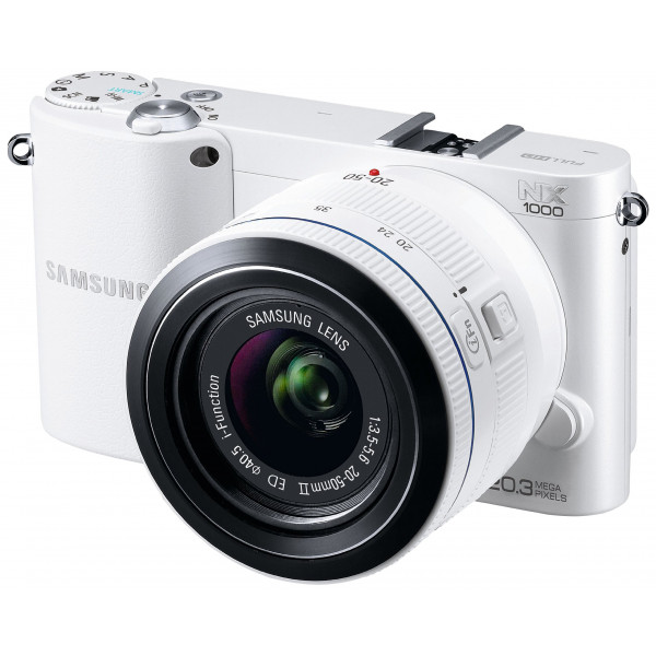 Samsung NX1000 Systemkamera (20 Megapixel, 7,6 cm (3 Zoll) Display) inkl. 20-50mm F3.5-5.6 ED II Objektiv weiß-32