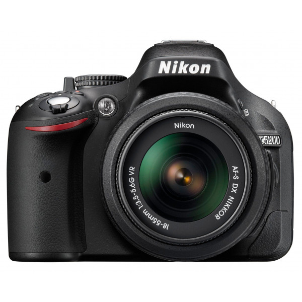 Nikon D5200 SLR-Digitalkamera (24,1 Megapixel, 7,6 cm (3 Zoll) TFT-Display, Full HD, HDMI) Kit inkl. AF-S DX 18-55 mm VR Objektiv schwarz-320