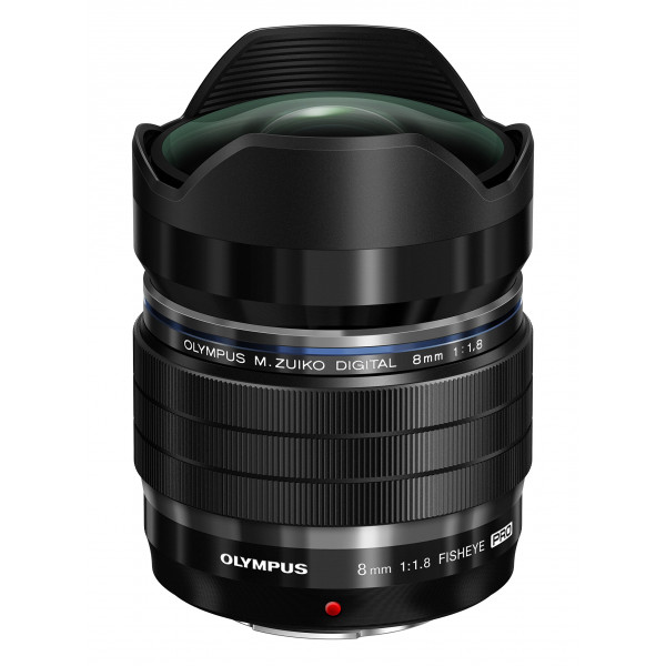 Olympus M.Zuiko Digital ED 8 mm 1:1.8 Fisheye Pro Objektiv für Micro Four Thirds Objektivbajonett schwarz-34