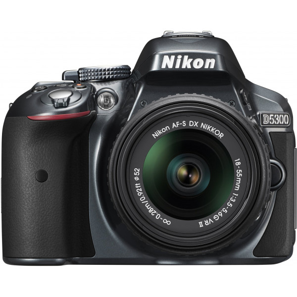 Nikon D5300 SLR-Digitalkamera (24,2 Megapixel, 8,1 cm (3,2 Zoll) LCD-Display, Full HD, HDMI, WiFi, GPS, AF-System mit 39 Messfeldern) Kit inkl. AF-S DX 18-55 VR II Objektiv anthrazit-33