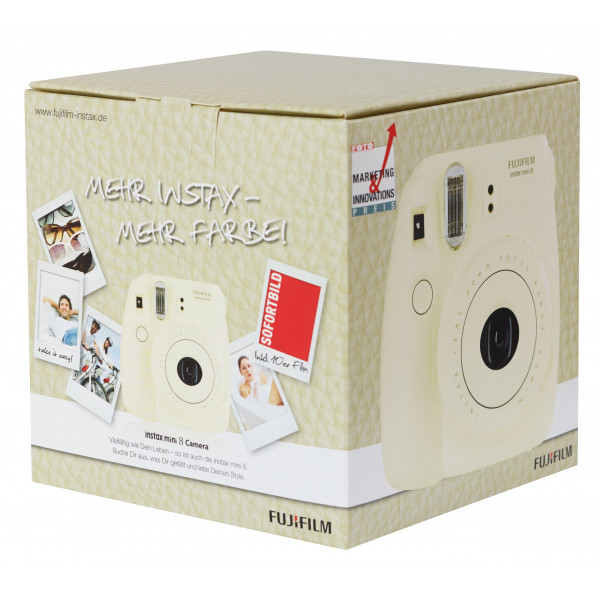 Fujifilm 70100106463 Instax Mini 8 Sofortbildkamera (62 x 46 mm) weiß SET inkl. Film-36