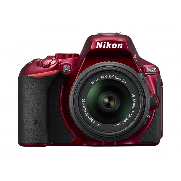 Nikon D5500 SLR-Digitalkamera (24,2 Megapixel, 8,1 cm (3,2 Zoll) Touchscreen-Display, 39 AF-Messfelder, ISO 100-25.600, Full-HD-Video, Wi-Fi, HDMI) Kit inkl. AF-S DX 18-55 VR II Objektiv rot-36