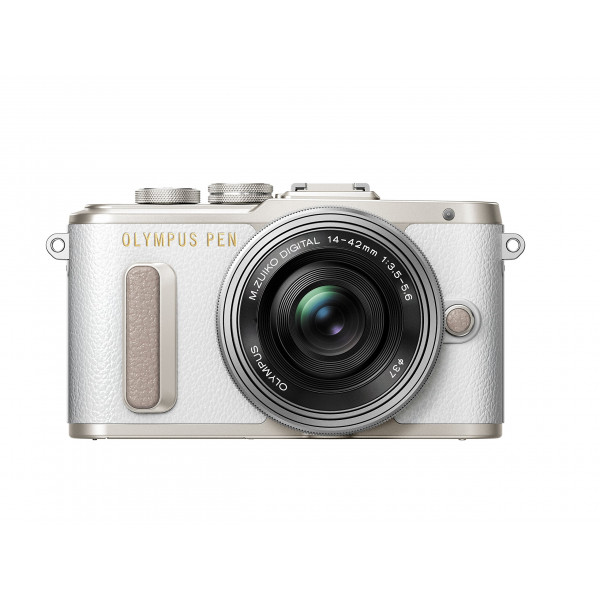 Olympus PEN E-PL8 Kompakte Systemkamera (16 Megapixel, elektrischer Zoom, Full HD, 7,6 cm (3 Zoll) Display, Wifi) inkl. 14-42 mm Pancake Objektiv weiß/silber-312