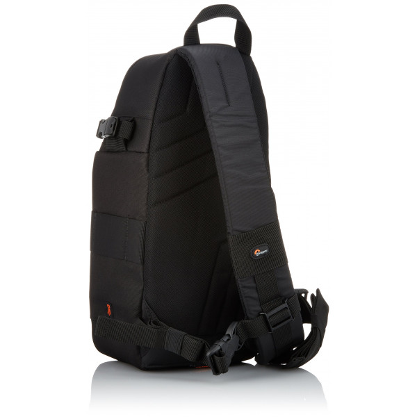 Lowepro SlingShot 102 AW SLR Kamerarucksack fur SLR bis Nikon D90 oder Canon D5 mit Standardobjektiv schwarz Kamerataschen Taschen