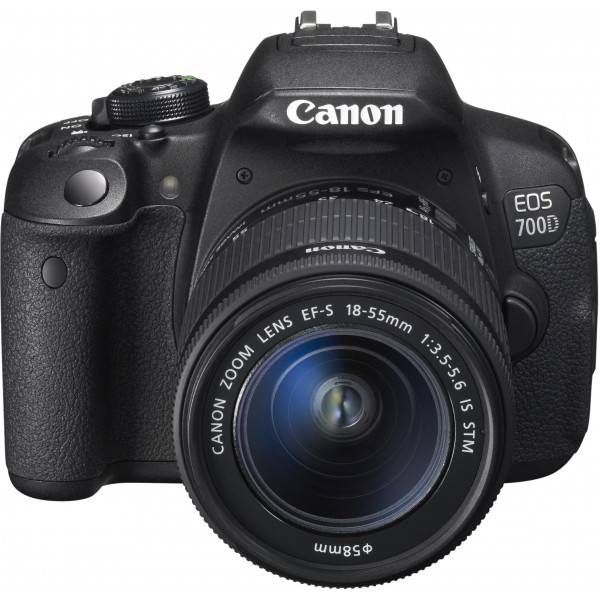 Canon EOS 700D SLR-Digitalkamera (18 Megapixel, 7,6 cm (3 Zoll) Touchscreen, Full HD, Live-View) Kit inkl. EF-S 18-55mm 1:3,5-5,6 IS STM-311