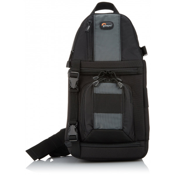Lowepro SlingShot 102 AW SLR Kamerarucksack fur SLR bis Nikon D90 oder Canon D5 mit Standardobjektiv schwarz Kamerataschen Taschen