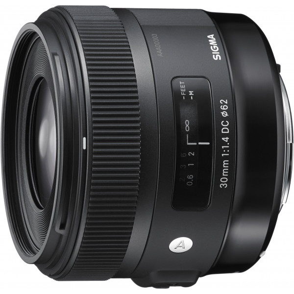 Sigma 30mm f1,4 DC HSM / Art Objektiv (Filtergewinde 62mm) für Canon Objektivbajonett-37