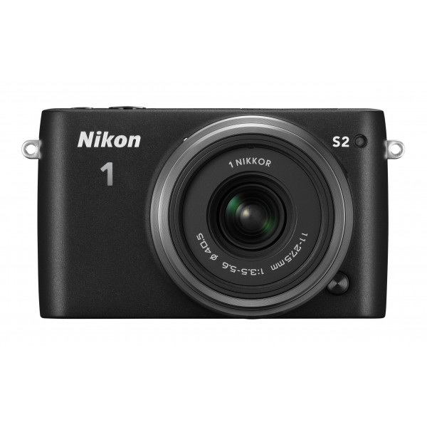 Nikon 1 S2 Systemkamera (14 Megapixel, 7,5 cm (3 Zoll) LCD-Display, Wi-Fi-fähig, USB, HDMI, Full-HD-Videofunktion) Kit inkl. 1 Nikkor 11-27,5mm Objektiv schwarz-36