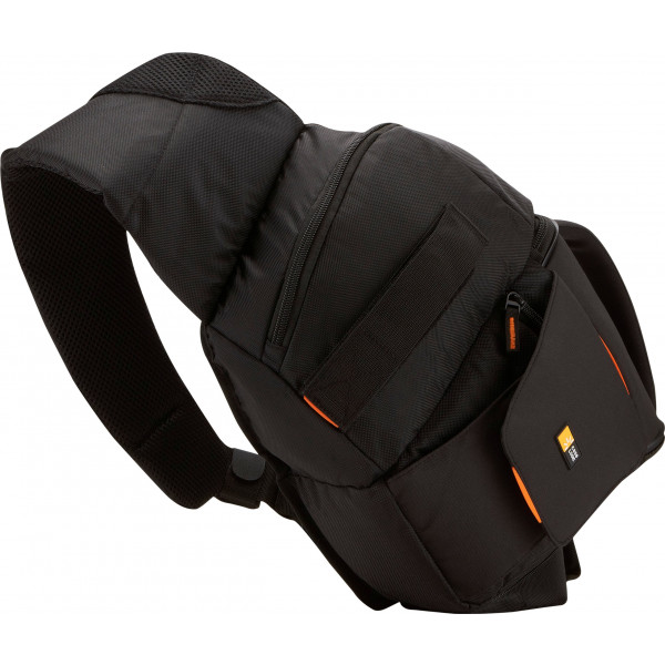 Case Logic SLRC205 SLR Slingbag S Kamerarucksack mit einstellbarem Schultergurt fur Spiegelreflex schwarz orange Taschen