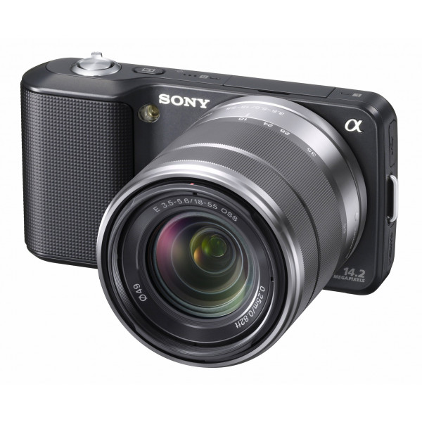 Sony NEX-3KB Systemkamera (14 Megapixel, Live View, HD Videoaufnahme) Kit schwarz inkl. 18-55mm Objektiv-35