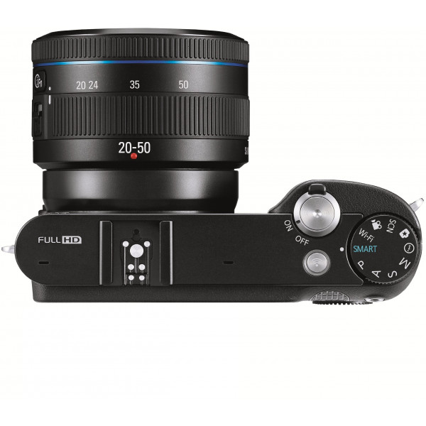 Samsung NX1000 Systemkamera 20 Megapixel, 7,6 cm 3 Zoll Display inkl. 2050mm F3.55.6 ED II 