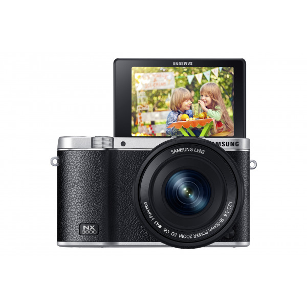 Samsung NX3000 Smart Systemkamera 20,3 Megapixel, 7,5 cm 3 Zoll Display, Full HD Video, WIFi 