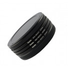 Slim Graufilter Set bestehend aus ND2, ND4, ND8 Filtern 58m inkl. Stack Cap Filtercontainer + Pro Lens Cap 58mm-20