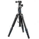 Mantona DSLM Reisestativ für System/DSLR/Kompaktkamera (143 cm (56,3 Zoll), Kugelkopf, Belastbarkeit: 5kg, drehbare Mittelsäule, kompaktes Packmaß) blau-20