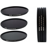 Slim PRO II Digital MC Neutral Graufilter Set bestehend aus ND8, ND64, ND1000 Filtern 72mm inkl. Stack Cap Filtercontainer + Pro Lens Cap mit Innengriff