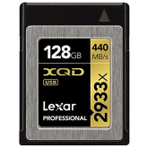 Lexar Professional 2933x 128GB XQD 2.0 Card (Up to 440MB/s Read) w/Free Image Rescue 5 Software - LXQD128CRBEU2933