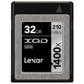 Lexar Professional 1400x 32GB XQD 2.0 Card (Up to 210MB/s Read) w/Free Image Rescue 5 Software - LXQD32GCRBEU1400
