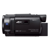 Sony FDR-AXP33 kompakter 4K Camcorder (4K Aufnahmen bis zu 100Mbps, XAVC S Format, 10-fach opt. Zoom, 20x Klarbild-Zoom, Infrarot Aufnahmen dank Nightshot-Funktion) schwarz