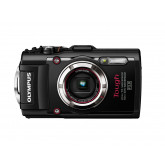 Olympus TG-3 Digitalkamera (16 Megapixel CMOS-Sensor, 4-fach opt. Zoom, WiFi, GPS, wasserdicht bis 15m, kälteresistent, Staub/Stoß und bruchgeschützt) mit F2,0 Objektiv schwarz
