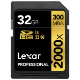 Lexar Professional 32GB 2000x Speed SDHC UHS-II Speicherkarte mit Kartenlesegerät
